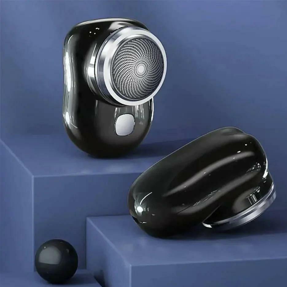 Rechargeable black hair trimmer with 5 blades, lightweight and durable, perfect for men