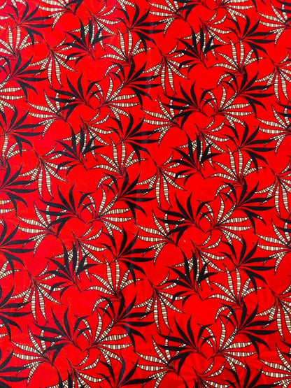 Red printed polo cotton 2 piece suit for women casual wear soft breathable fabric matching shirt and trouser set