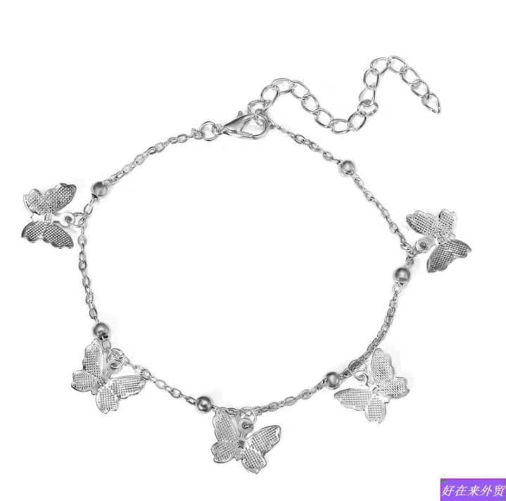 butterfly charm silver bracelet women elegant fashion jewelry Pakistan Swift Mart
