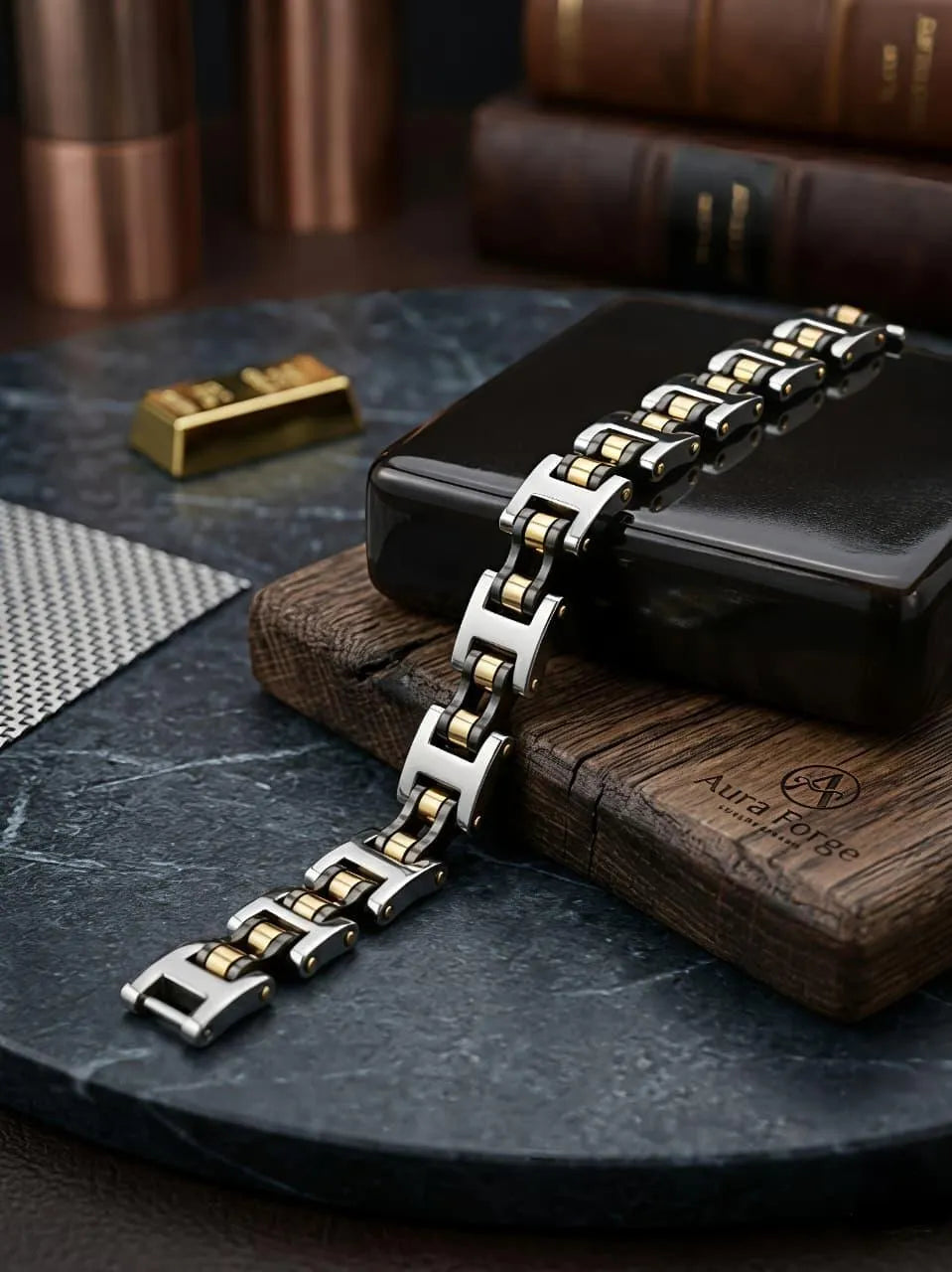 Stainless Steel Funky Silver Plated Men's Bracelet