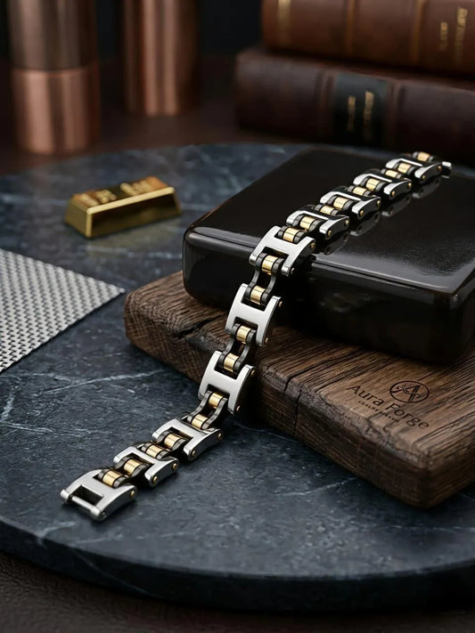 Stainless Steel Funky Silver Plated Men's Bracelet