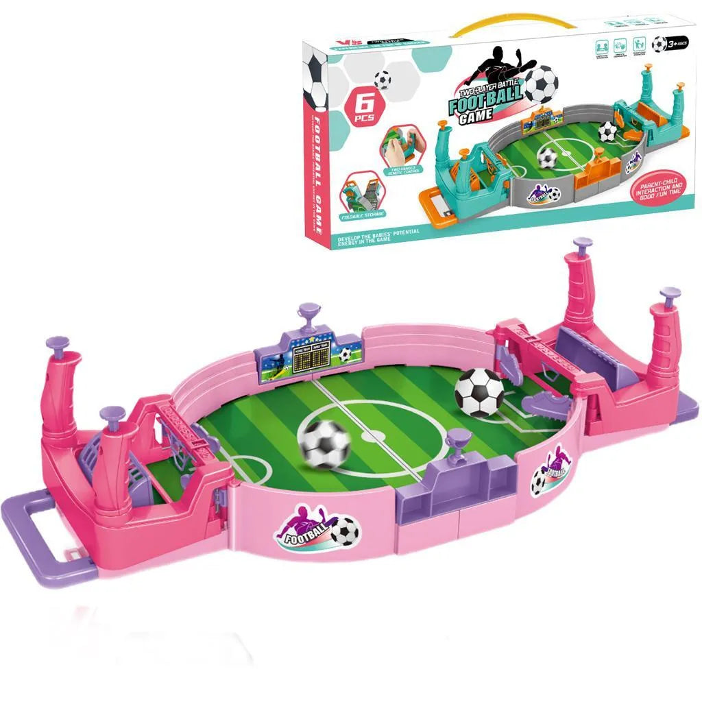Table football game for kids indoor soccer play set with goals compact tabletop fun toy for family and children