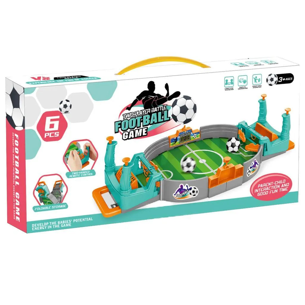 Table football game for kids indoor soccer play set with goals compact tabletop fun toy for family and children