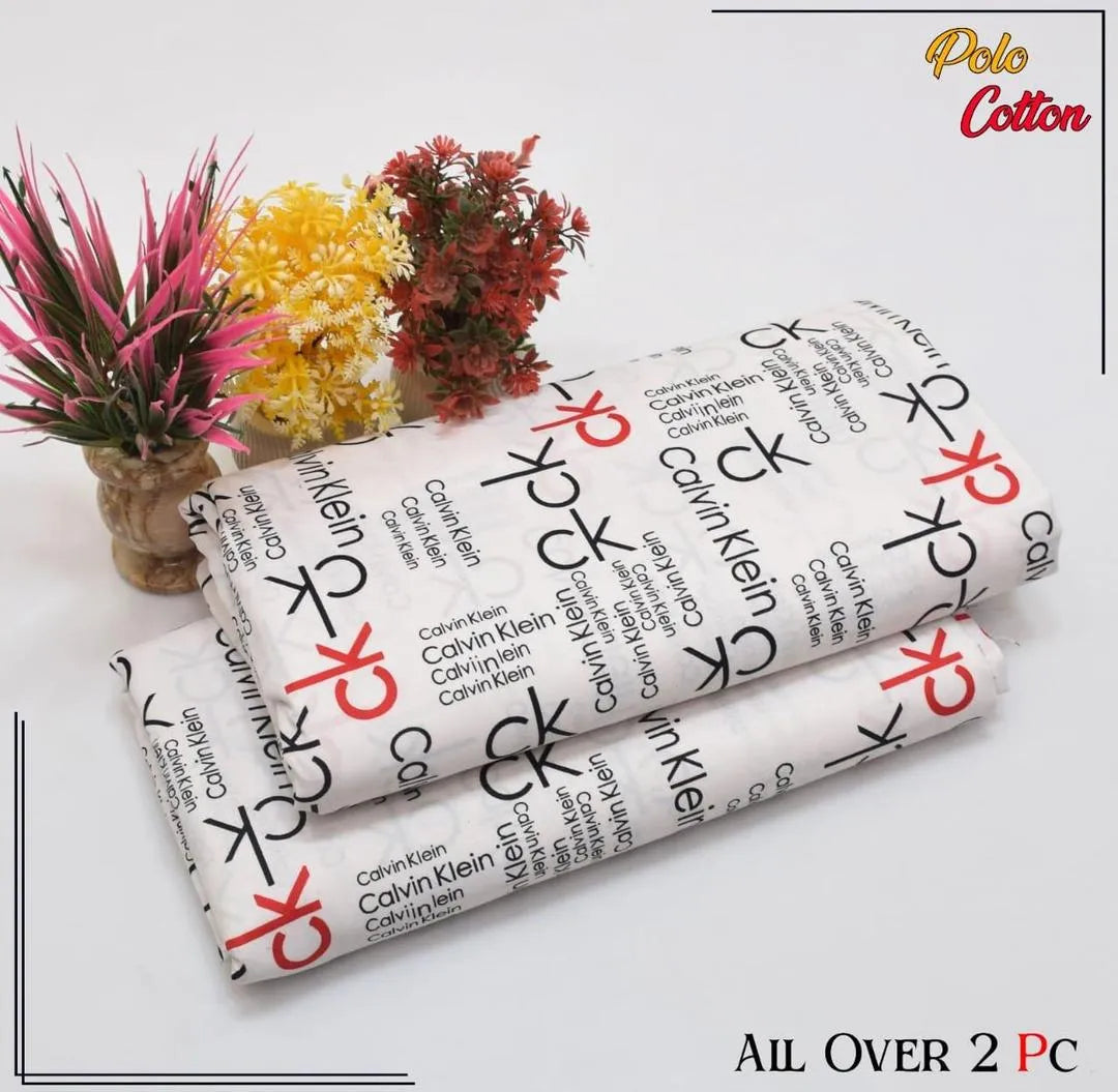 White printed polo cotton 2 piece suit for women with matching shirt and trouser soft breathable casual summer outfit