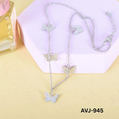 Korean butterfly necklace women gold silver alloy lightweight stylish  Swift Mart
