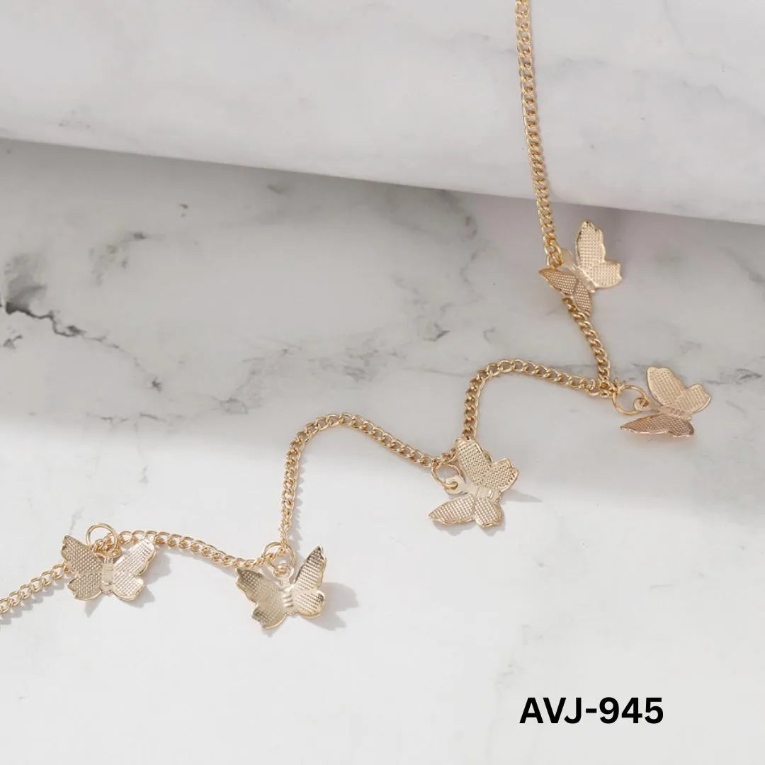 Korean butterfly necklace women gold silver alloy lightweight stylish  Swift Mart