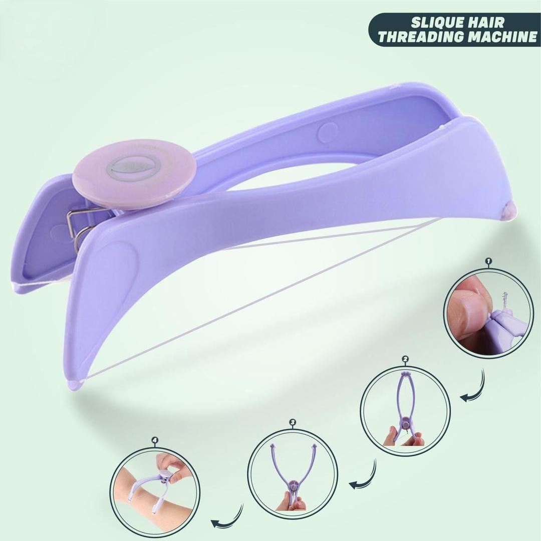 Purple ABS Face & Body Threading Tool for Women by Swift Mart – safe, durable, lightweight, for smooth hair-free skin