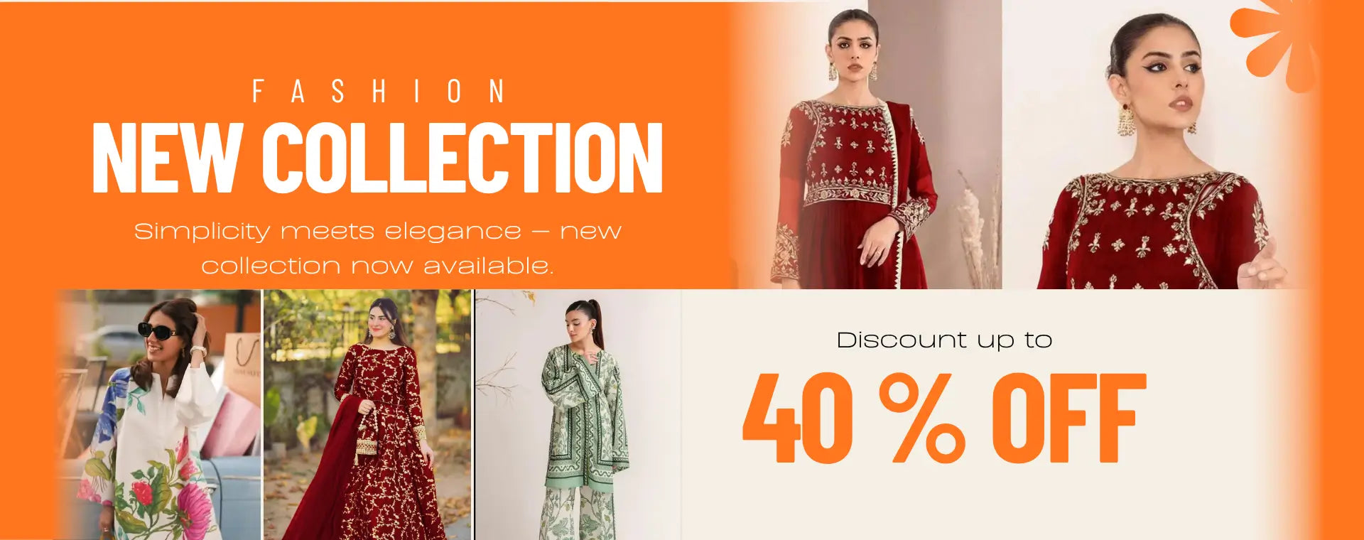 Collection banner showcasing fashion, clothing, shoes and accessories with free delivery across Pakistan, fast shipping and limited-time offers.2